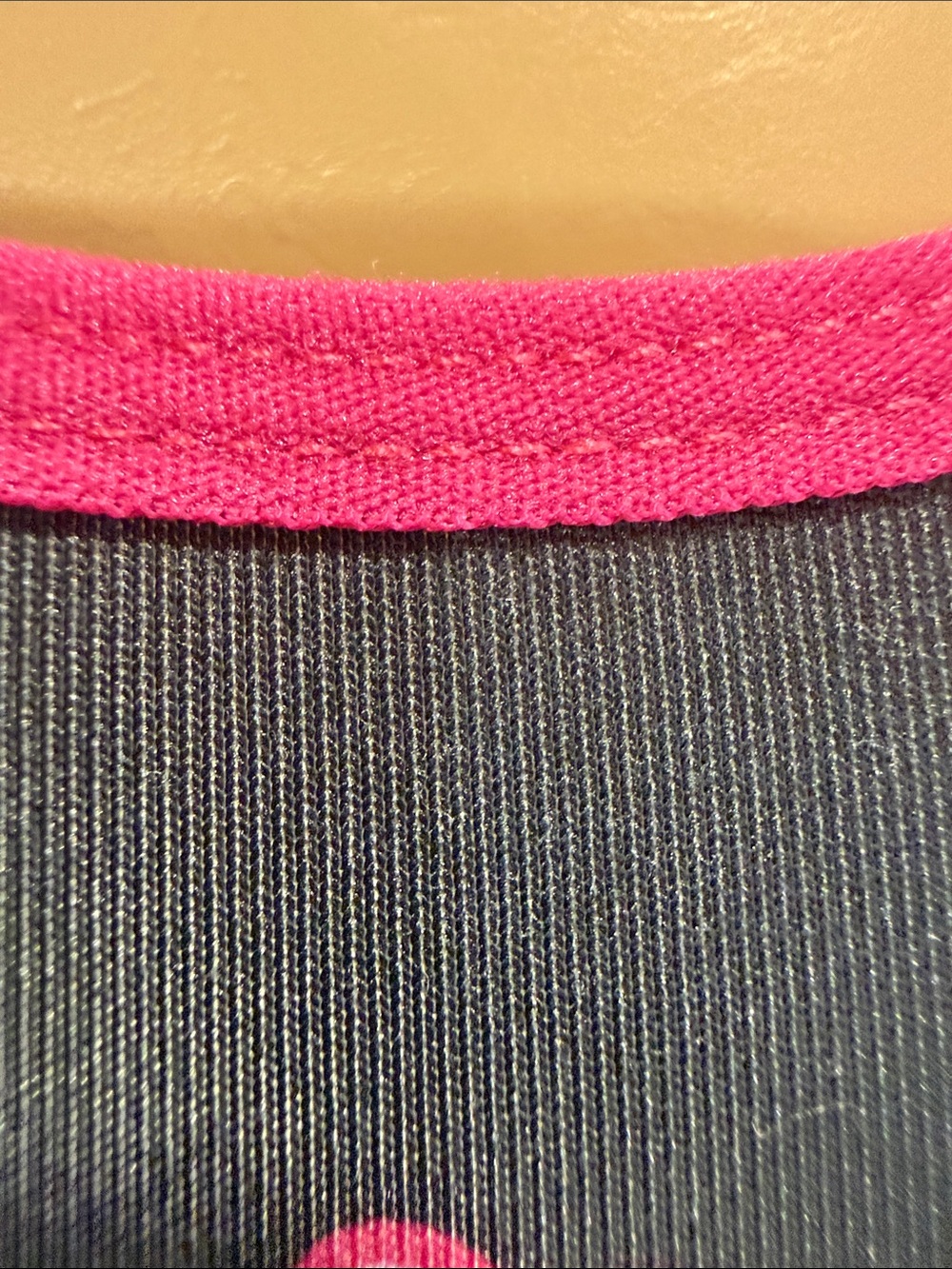 Barbie Black Sports Bra with Hot Pink Logo and Trim - Picture 5 of 14